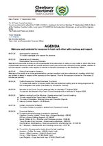 Agenda - 09 September 2026