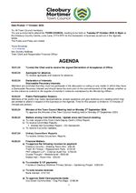 Agenda - 10 October 2024