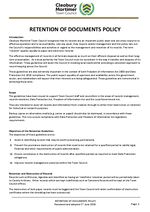 CMTC Retention of Documents Policy June 2026