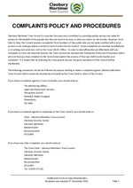 Complaints Policy and Procedures Nov 2024