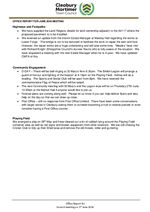 Office Report for 06 June 2024 Council meeting
