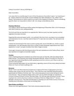Unitary Councillor's January Report